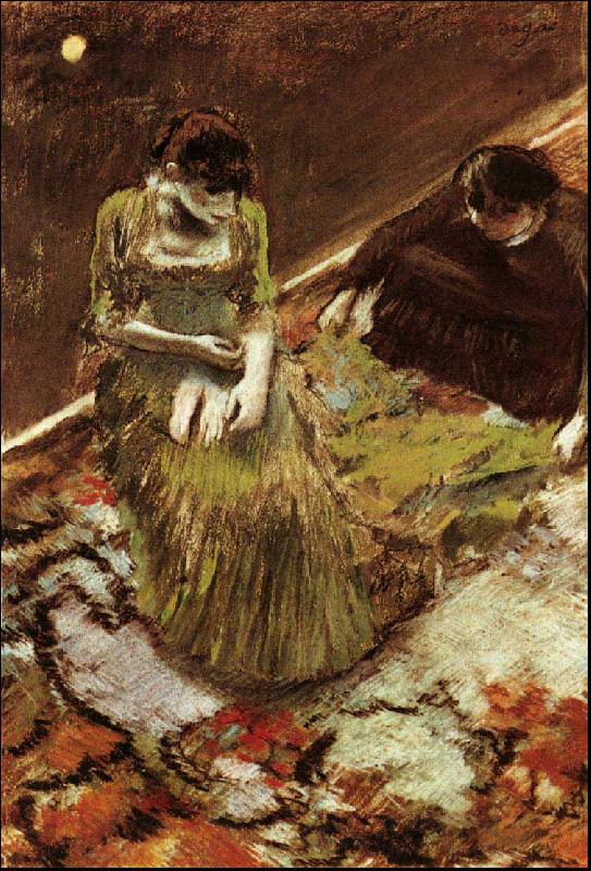 Edgar Degas Avant l'Entree en Scene Spain oil painting art